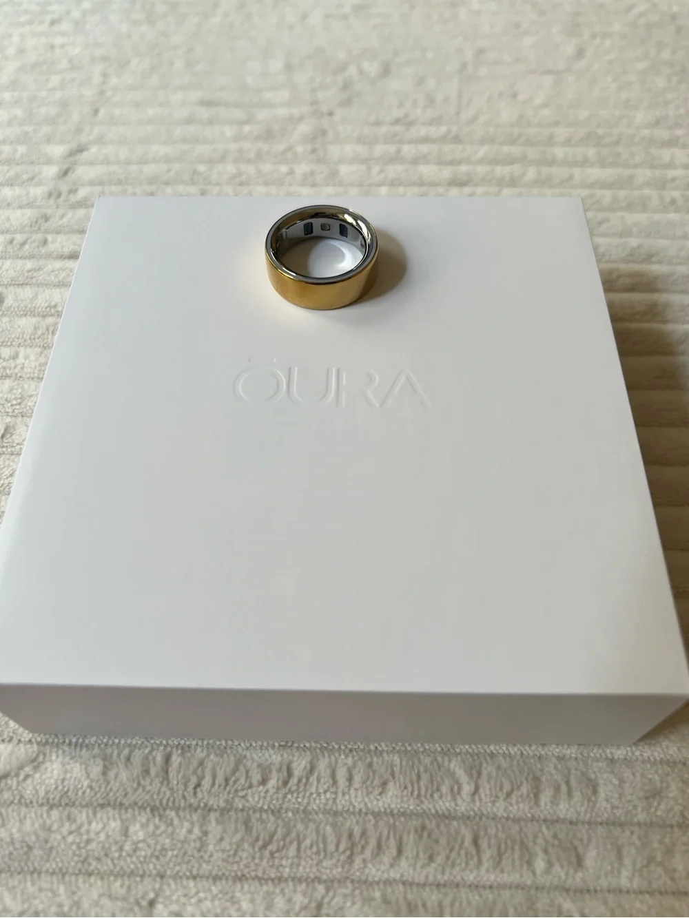 Gold Oura Ring - Brand New, Size 8